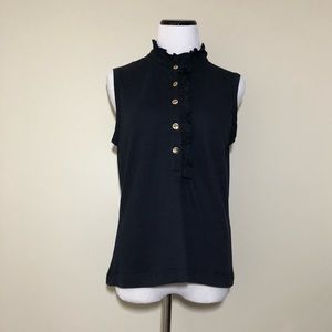 Tory Burch Ruffle Button Tank